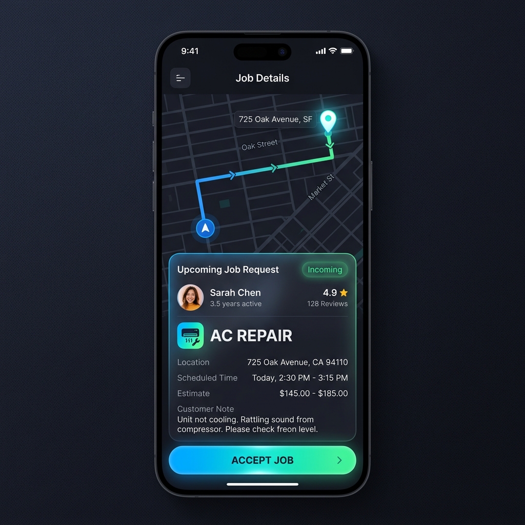 Technician App UI